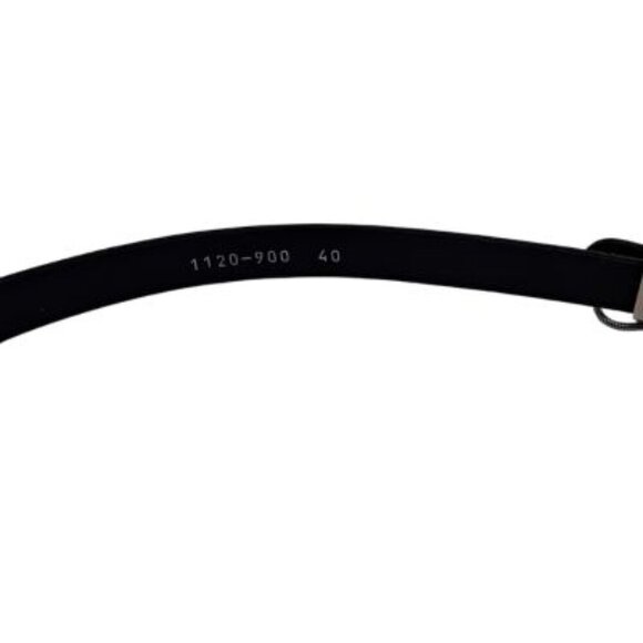 Rare Vintage 'Laurel' Leather Belt with a 2 Piece Sliding Buckle and Chain - Picture 6 of 6